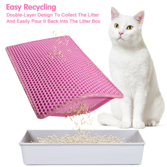 Double Layer Rice Shaped Cat Litter Pad Everware Hub