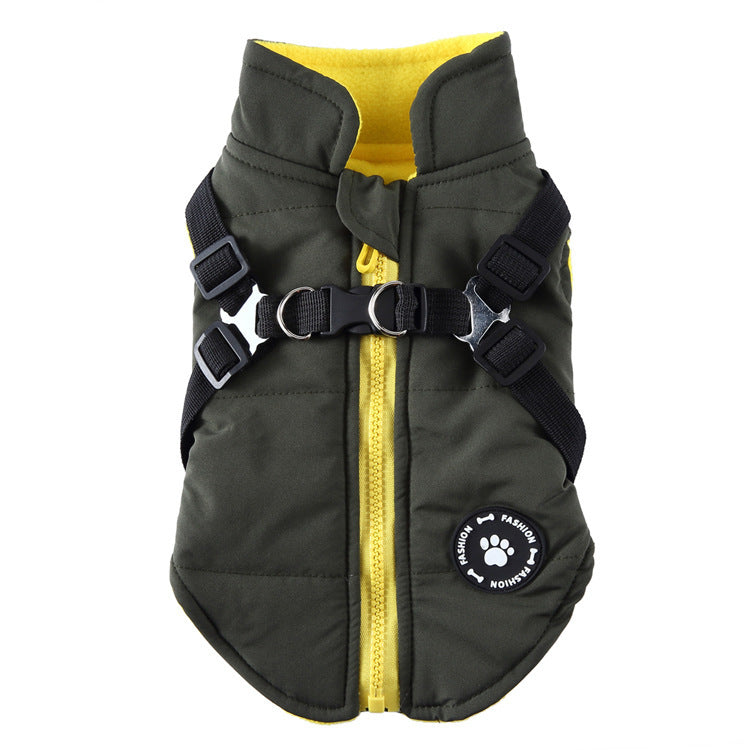 Chest Strap Jacket Cotton-padded Coat Everware Hub