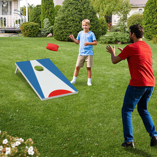 Portable Cornhole Board with Foldable Legs & Side Handle ,Lightweight Outdoor Game Set Everware Hub