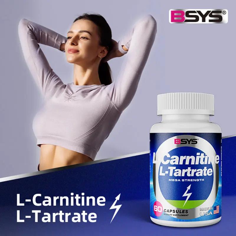 BSYS L-Carnitine L-Tartrate 60 Capsules – Energy, Metabolism & Workout Recovery Support Everware Hub