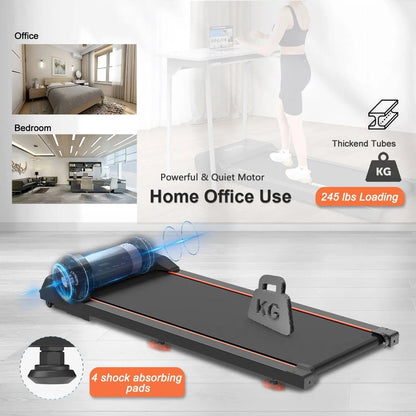 Under Desk Walking Pad ,Portable Treadmill with LED Display Everware Hub