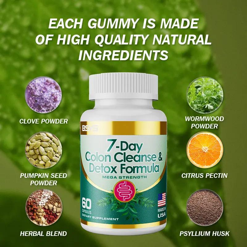 7-Day Colon Cleanse & Detox Formula – Natural Digestive Support Capsules Everware Hub