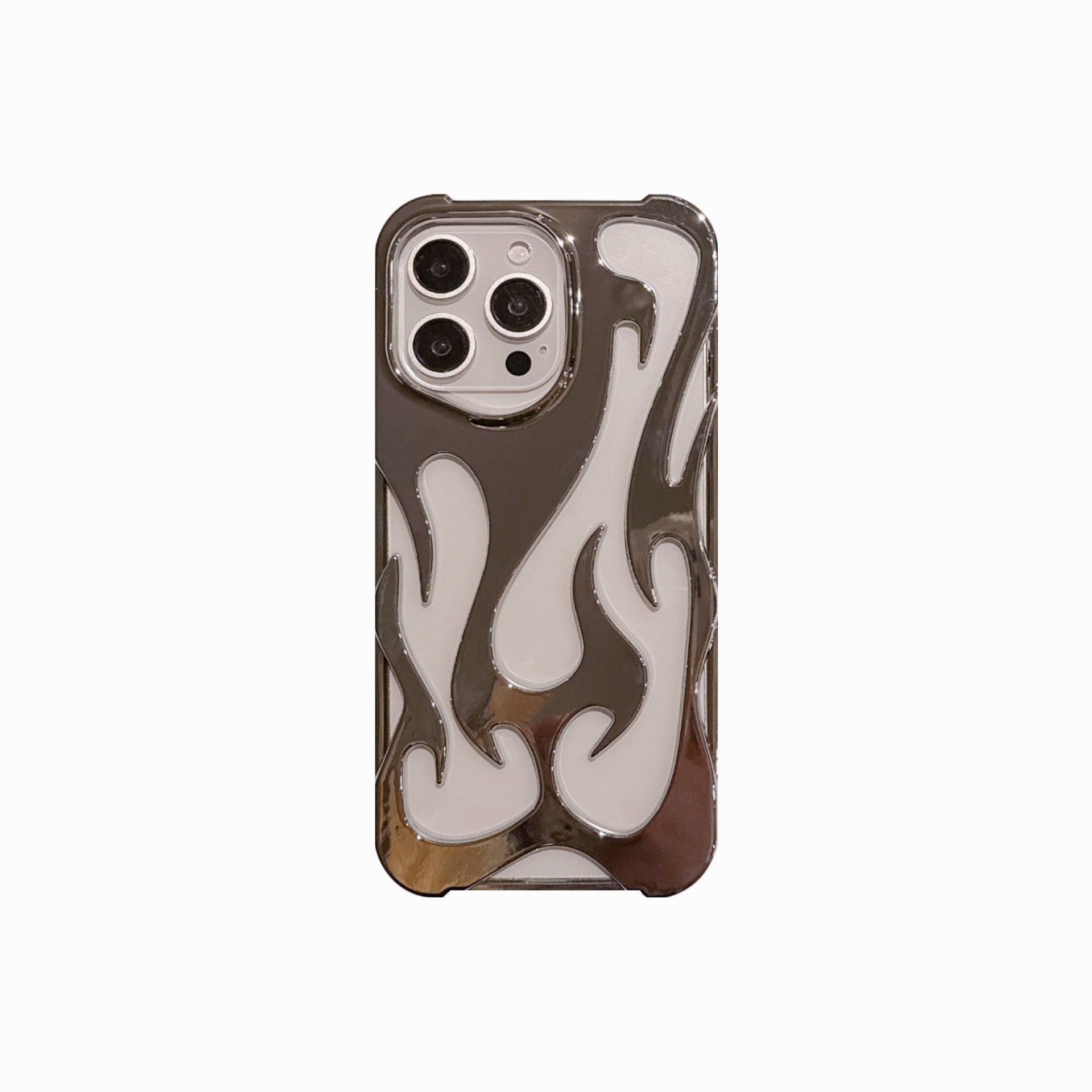 Electroplating Flame Pattern Phone Case – Hollow Heat Dissipation Soft Shell for iPhone & Android Everware Hub