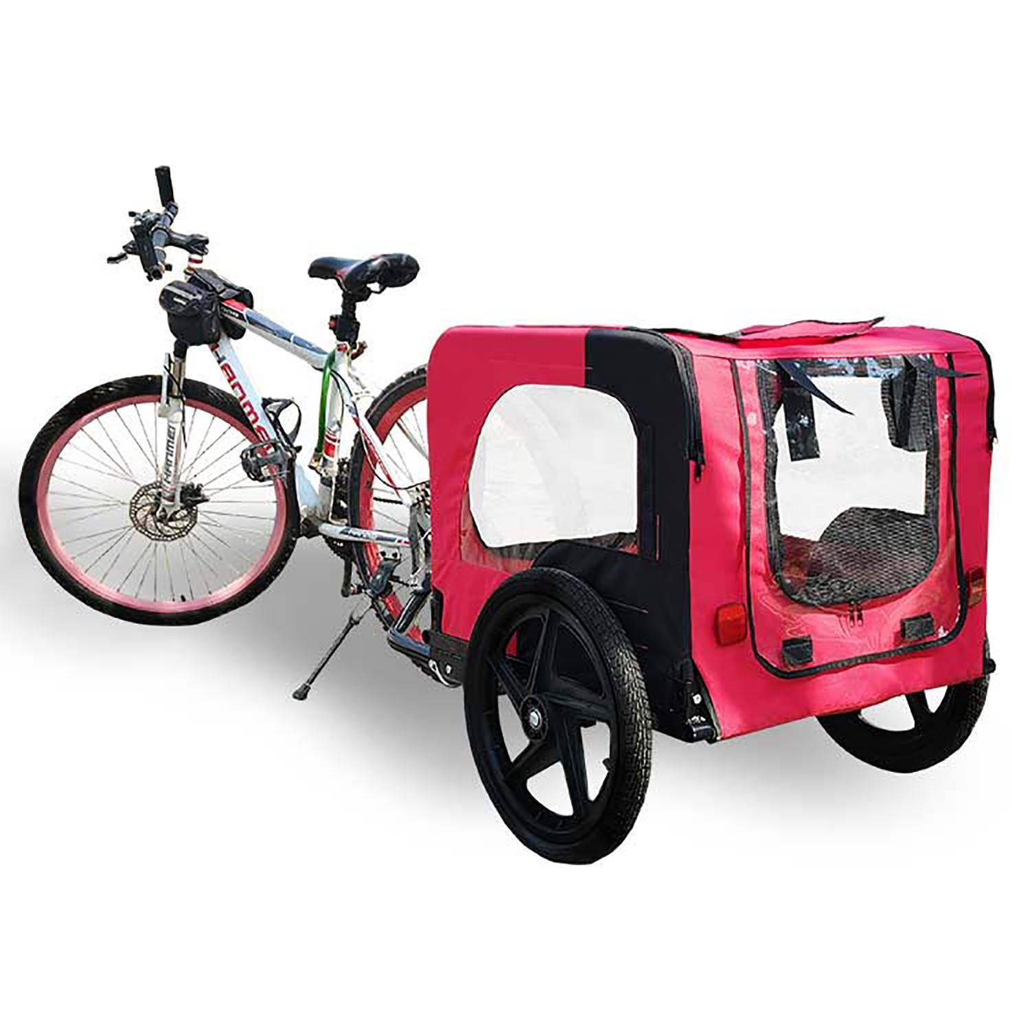Bicycle Trailer For Pets Outdoor Foldable Dog Trailer With Reflectors Everware Hub