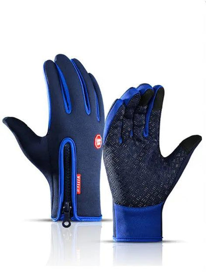 Winter Touchscreen Motorcycle Gloves – Waterproof, Windproof, Fleece-Lined Sports Riding Gloves Everware Hub