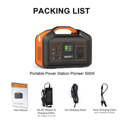 500W Outdoor Portable Power Station, Rechargeable Energy Storage for Camping, Emergency, and Home Backup Everware Hub