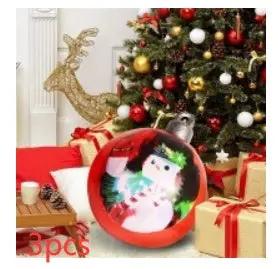 60CM Inflatable Christmas Ornament Ball ,Giant Outdoor PVC Holiday Decoration for Tree, Yard & Events Everware Hub