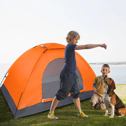 Single-Person Orange Tent – Lightweight & Waterproof Shelter Everware Hub