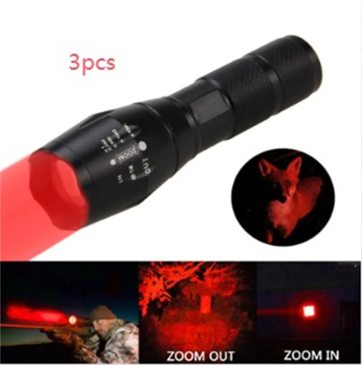 Mini LED Zoom Flashlight – Portable Torch for Hunting & Outdoors Everware Hub
