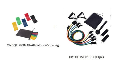 5-Level Resistance Rubber Bands – Yoga & Fitness Elastic Bands for Training, Stretching & Rehab Everware Hub