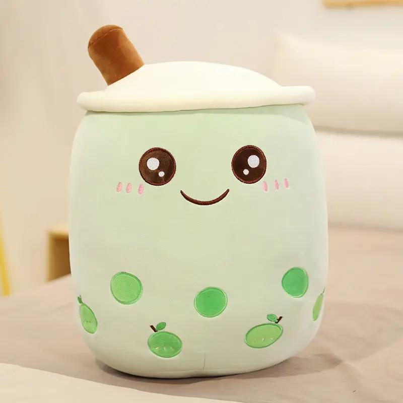 Cute Strawberry Milk Tea Plush Toy – Soft Boba Tea Cup Pillow for Kids, Girls, Birthday Gift, Kawaii Bubble Tea Cushion Everware Hub