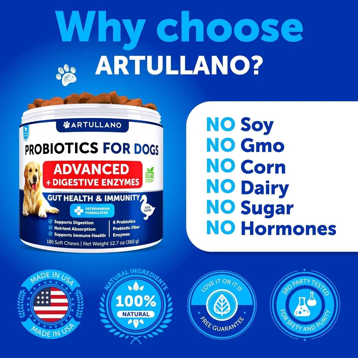 Probiotics For Dogs Support Gut Health Itchy Skin Allergies Immunity Yeast Balance Dog Probiotics And Digestive Enzymes With Prebiotics Reduce Diarrhea Gas 180 Probiotic Chews For Dogs Everware Hub