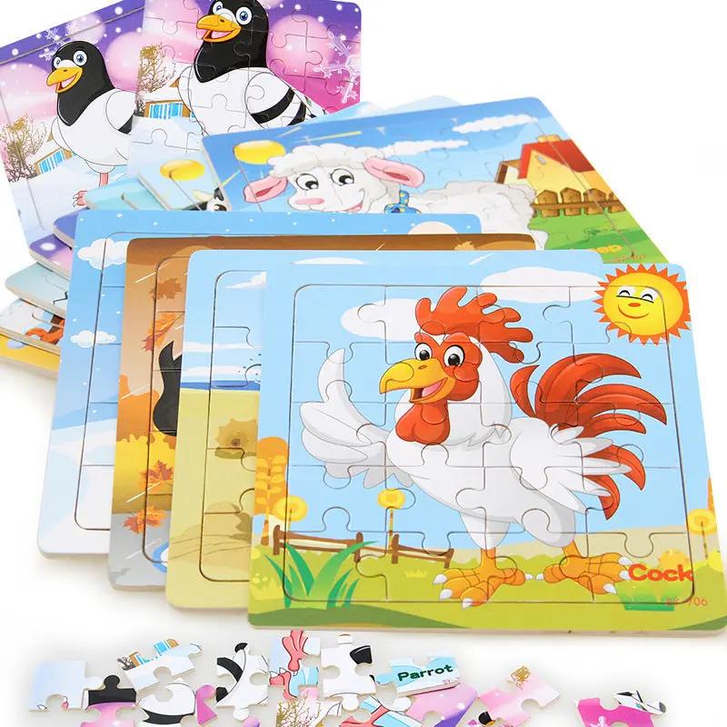 Children’s Wooden Poultry Animal Puzzle – Fun & Educational Everware Hub