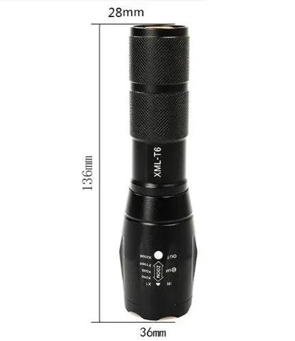Mini LED Zoom Flashlight – Portable Torch for Hunting & Outdoors Everware Hub