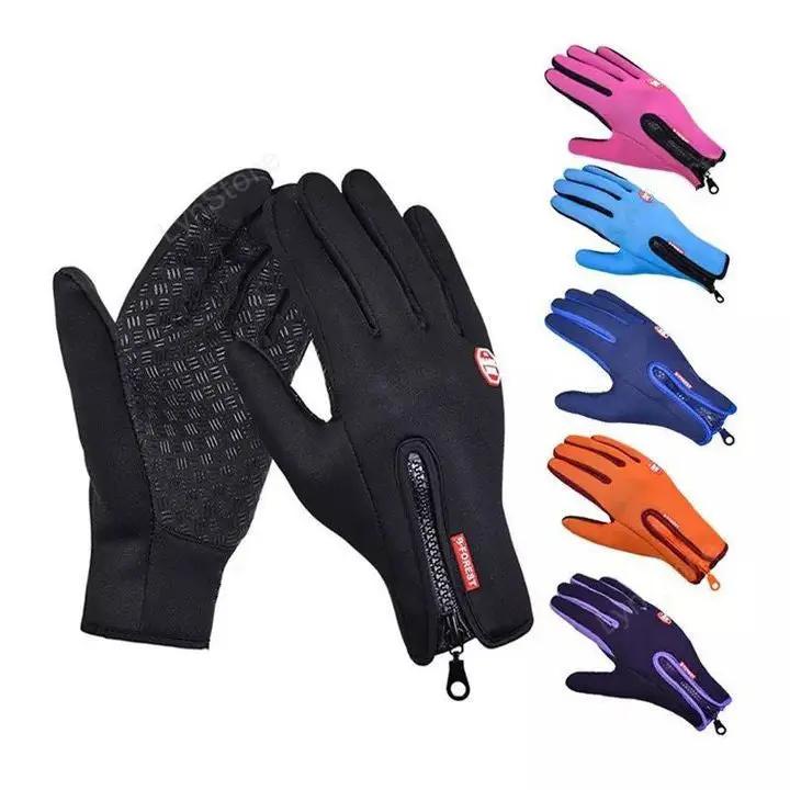 Winter Touchscreen Motorcycle Gloves – Waterproof, Windproof, Fleece-Lined Sports Riding Gloves Everware Hub