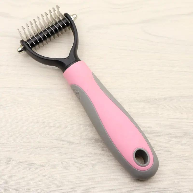 Double-Sided Dematting Comb, Knot Remover for Long-Haired Dogs Everware Hub