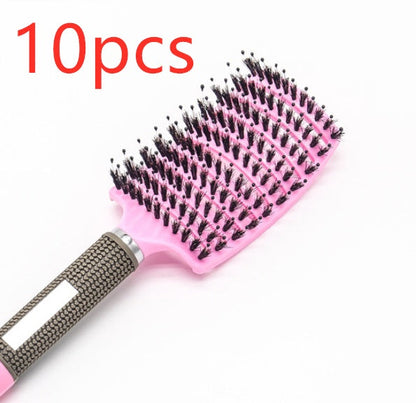Hairbrush Anti Klit Brushy Haarborstel Women Detangler Hair Brush Bristle Nylon Scalp Massage  Teaser Hair Brush Comb Everware Hub