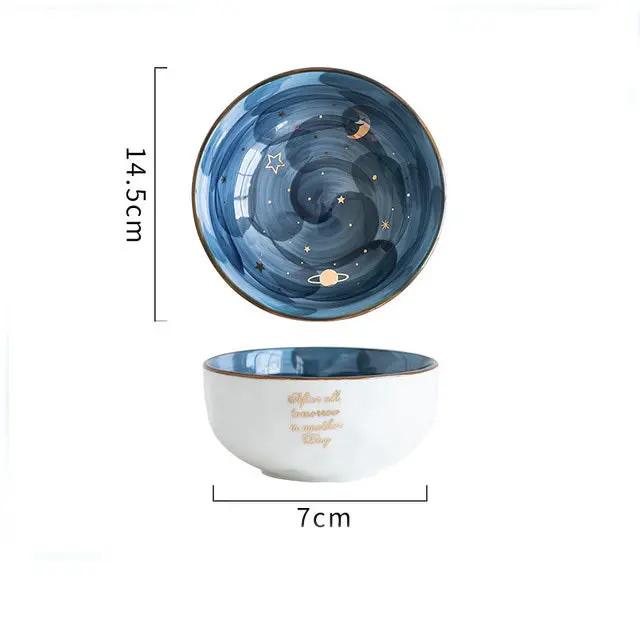 Cute Ceramic Breakfast & Salad Bowl, Creative Eating Bowl for Cereal, Noodles & Snacks Everware Hub