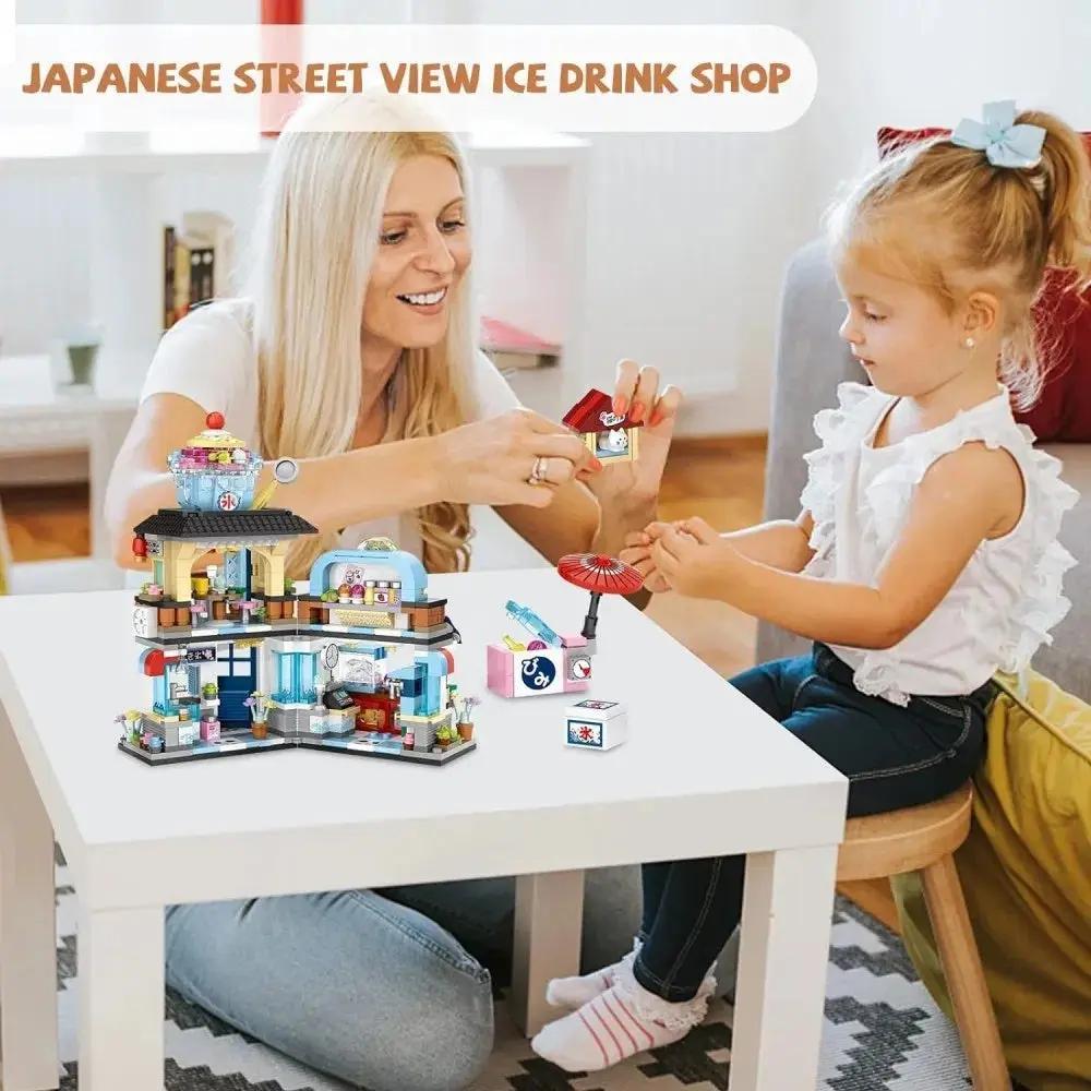 4 PACK Brick Building Set For Kids, 2969 PCS Building Blocks Kit Japanese Street Building Toy Set Gift For 6-15 Years Old Kid And Adult Everware Hub