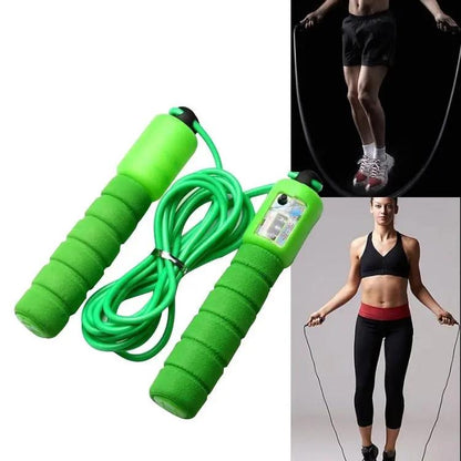 Adjustable Skipping Rope with Counter – Wear-Resistant Foam Handle Jump Rope for Fitness, Exercise & Training Everware Hub