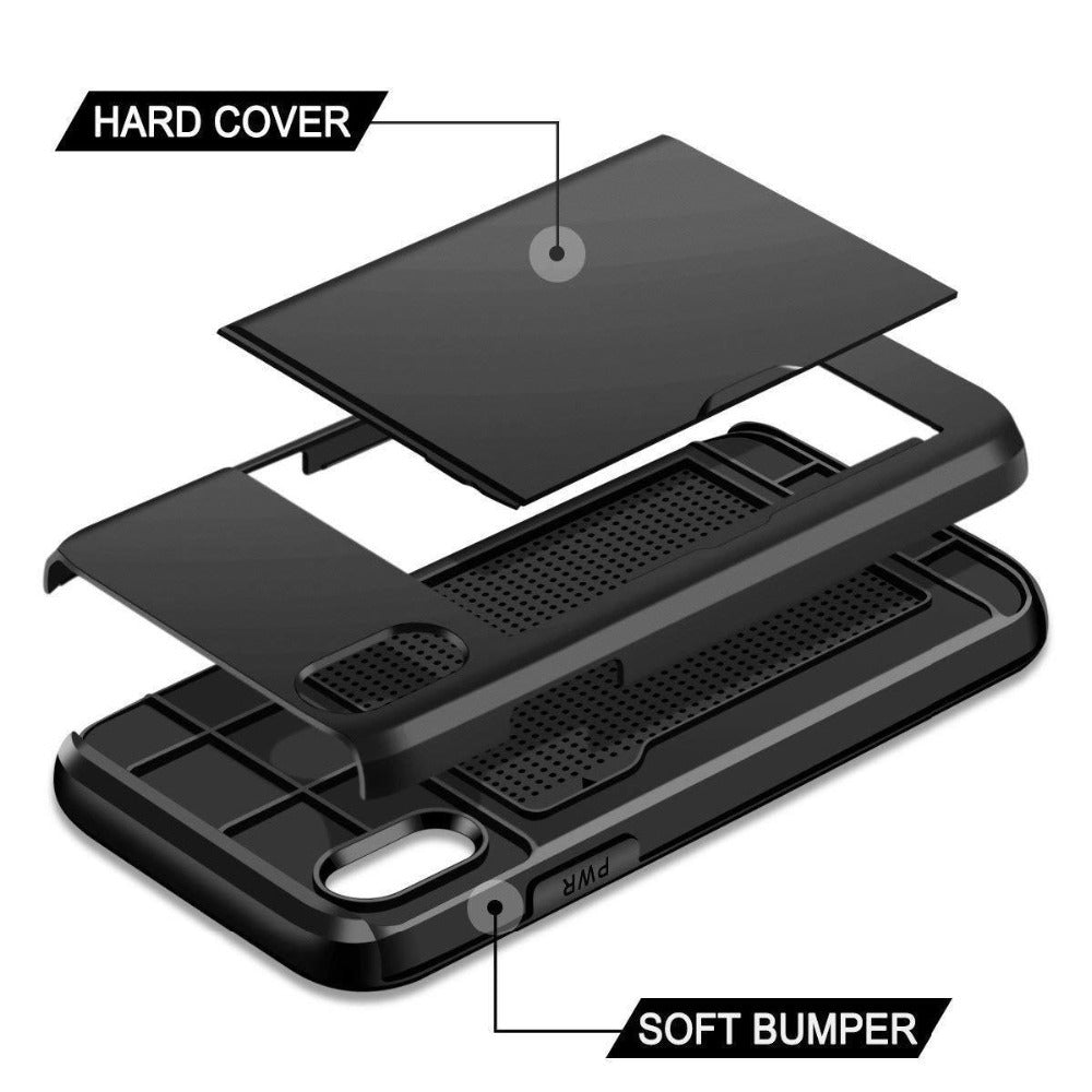 Mobile Phone Card Case,Slim Wallet Phone Cover with Card Holder for Everyday Convenience Everware Hub