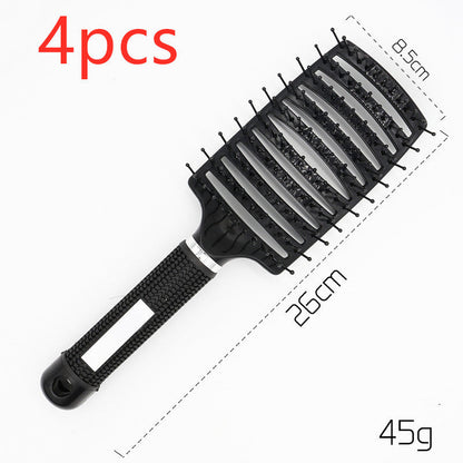 Hairbrush Anti Klit Brushy Haarborstel Women Detangler Hair Brush Bristle Nylon Scalp Massage  Teaser Hair Brush Comb Everware Hub