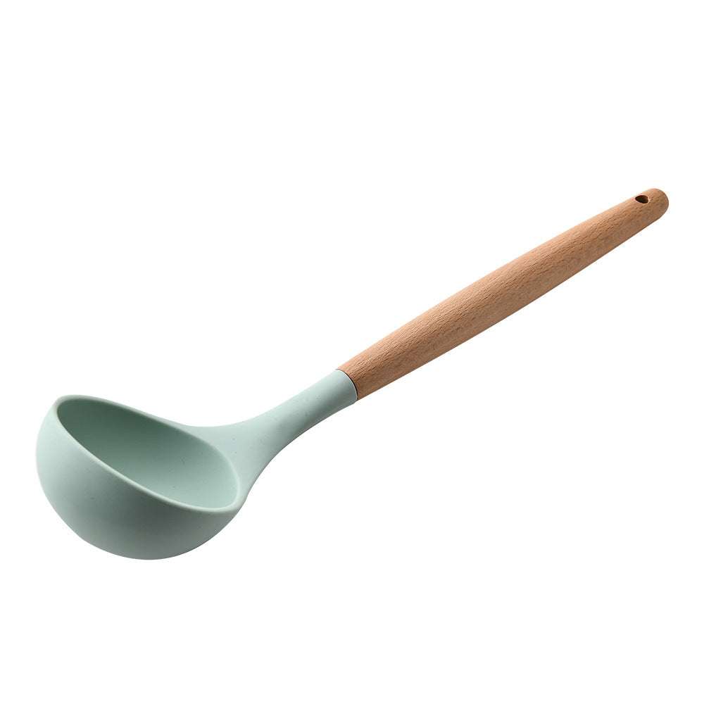Silicone Kitchenware with Wooden Handle – Durable Cooking Tools
