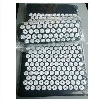 Acupressure Yoga Mat & Pillow Set – Massage Cushion for Back, Neck & Stress Relief Therapy Everware Hub