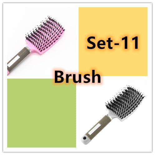 Hairbrush Anti Klit Brushy Haarborstel Women Detangler Hair Brush Bristle Nylon Scalp Massage  Teaser Hair Brush Comb Everware Hub