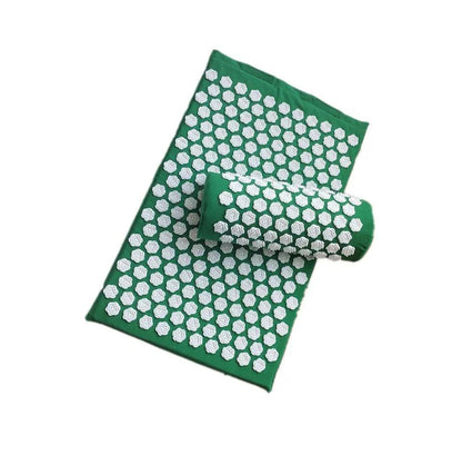 Acupressure Yoga Mat & Pillow Set – Massage Cushion for Back, Neck & Stress Relief Therapy Everware Hub