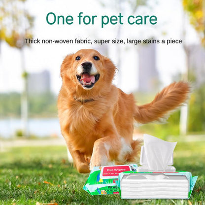 Dog And Cat Wet Wipes, Fragrance Free, Plant.based  SKIP THE BATH Gentle Cleansing AndDeodorizing,Hypoallergenic, Wipes For PawsEars, Fur, Eye Ducts And Butt Everware Hub