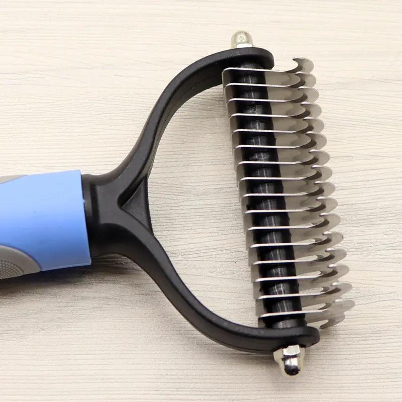 Double-Sided Dematting Comb, Knot Remover for Long-Haired Dogs Everware Hub