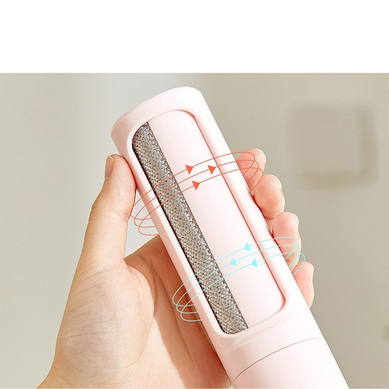 2-1 Reusable Pet Hair Remover Brush Lint Roller Portable Effective Self Cleaning Tool for Cat Dog Fur Hair Dust Removal Brush Everware Hub