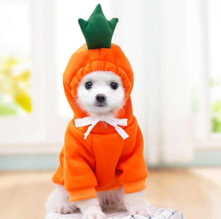 Cute Fruit Dog Clothes For Small Dogs Hoodies Winter Warm Fleece Pet Clothing Puppy Cat Costume Coat For French Chihuahua Outfit Everware Hub