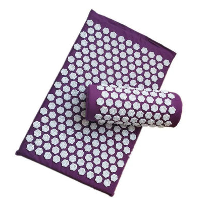 Acupressure Yoga Mat & Pillow Set – Massage Cushion for Back, Neck & Stress Relief Therapy Everware Hub