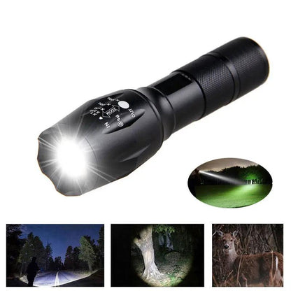 Mini LED Zoom Flashlight – Portable Torch for Hunting & Outdoors Everware Hub