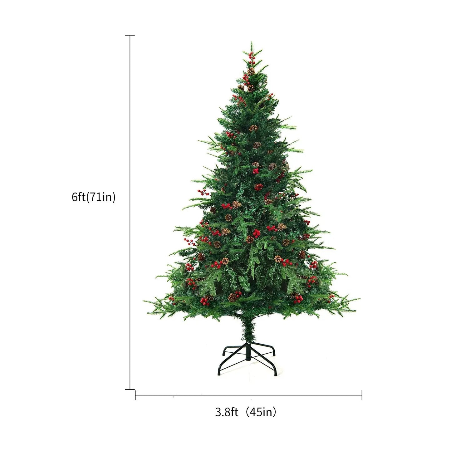Artificial Snow Christmas Tree – PVC Cedar Tree for Holiday Window & Mall Decorations Everware Hub