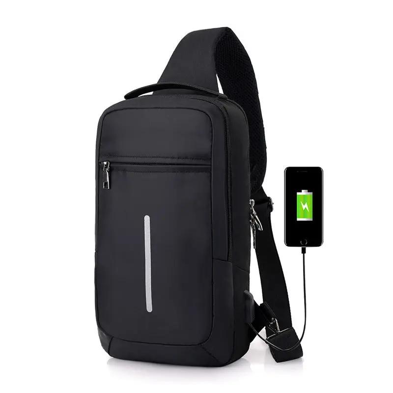 Anti-Theft USB Charging Chest Bag – Crossbody Sling Backpack for Travel, Outdoor & Daily Use Everware Hub