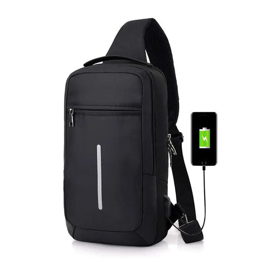 Anti-Theft USB Charging Chest Bag – Crossbody Sling Backpack for Travel, Outdoor & Daily Use Everware Hub