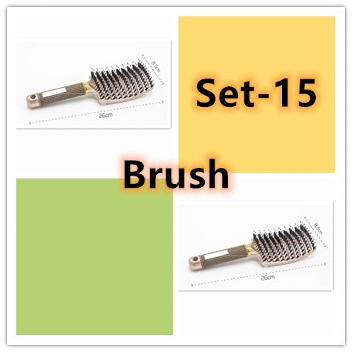 Hairbrush Anti Klit Brushy Haarborstel Women Detangler Hair Brush Bristle Nylon Scalp Massage  Teaser Hair Brush Comb Everware Hub