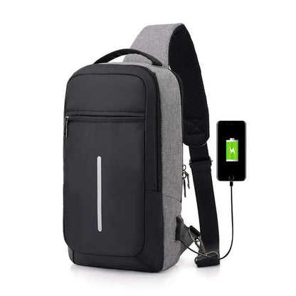 Anti-Theft USB Charging Chest Bag – Crossbody Sling Backpack for Travel, Outdoor & Daily Use Everware Hub