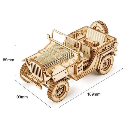 3D Wooden Puzzle Model Army Jeep Kit MC701 ,DIY Toy Gift Everware Hub