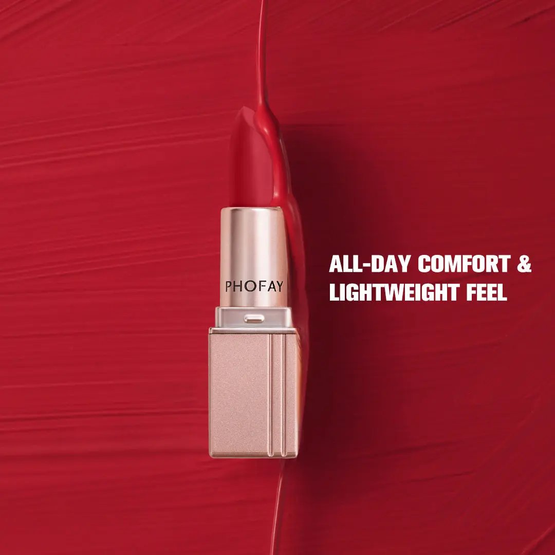 PHOFAY Matte Lipstick ,Waterproof, Long-Wearing, Ceramide-Infused Matte Everware Hub