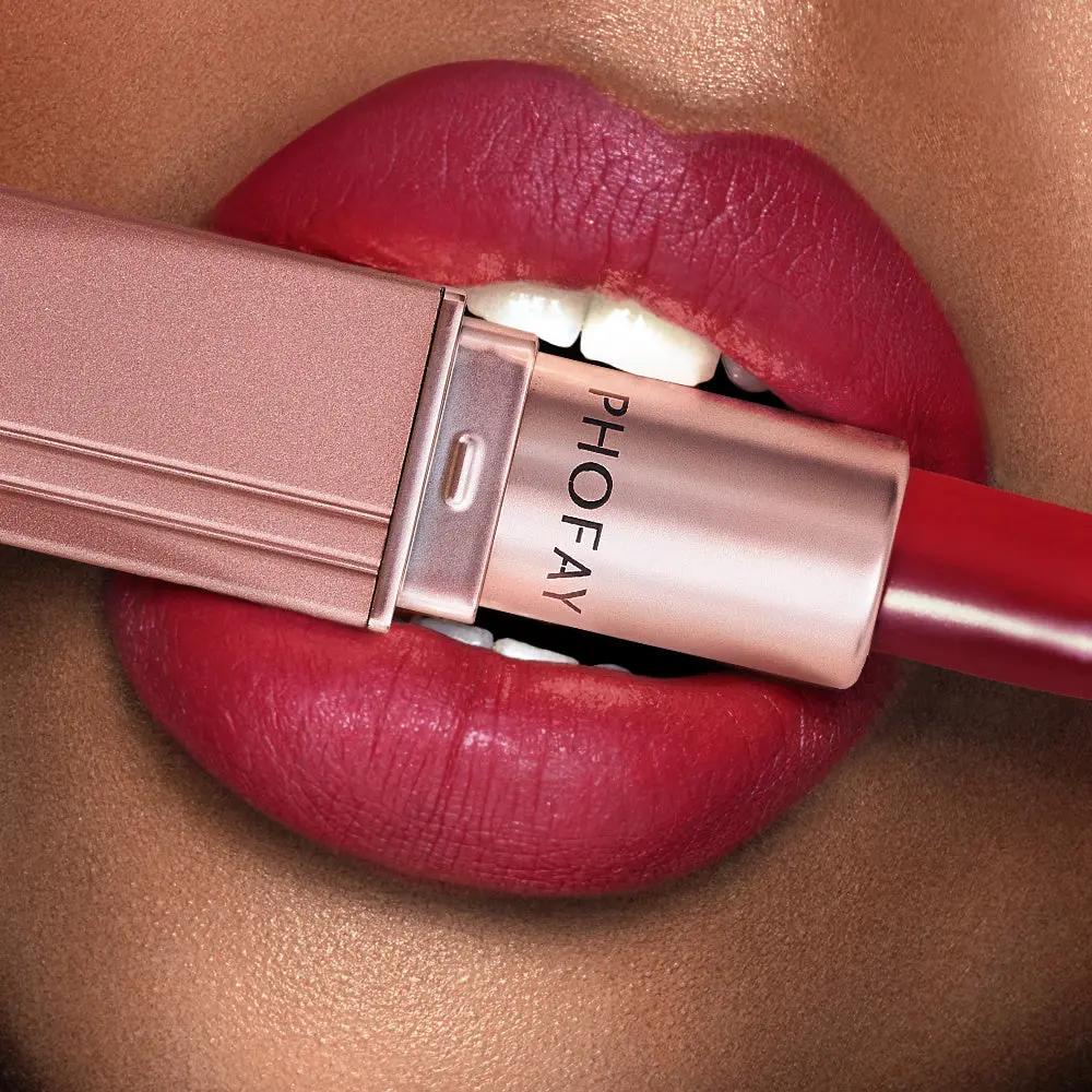 PHOFAY Matte Lipstick ,Waterproof, Long-Wearing, Ceramide-Infused Matte Everware Hub