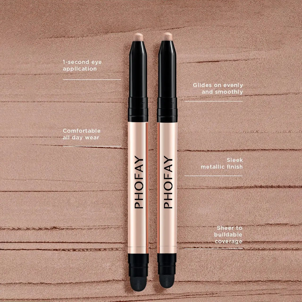 PHOFAY Eyeshadow Stick , Waterproof, Creamy & Smudge‑Proof Everware Hub