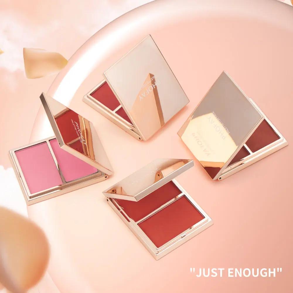 PHOFAY Double‑Take Blush Duo – Cream + Powder for Lasting Glow Everware Hub
