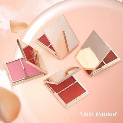 PHOFAY Double‑Take Blush Duo – Cream + Powder for Lasting Glow Everware Hub
