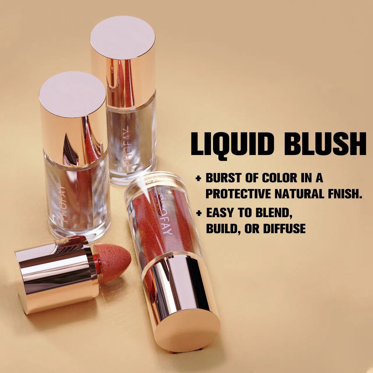PHOFAY Mousse Liquid Blush, Matte, Long‑Wear, Seamless Color Everware Hub