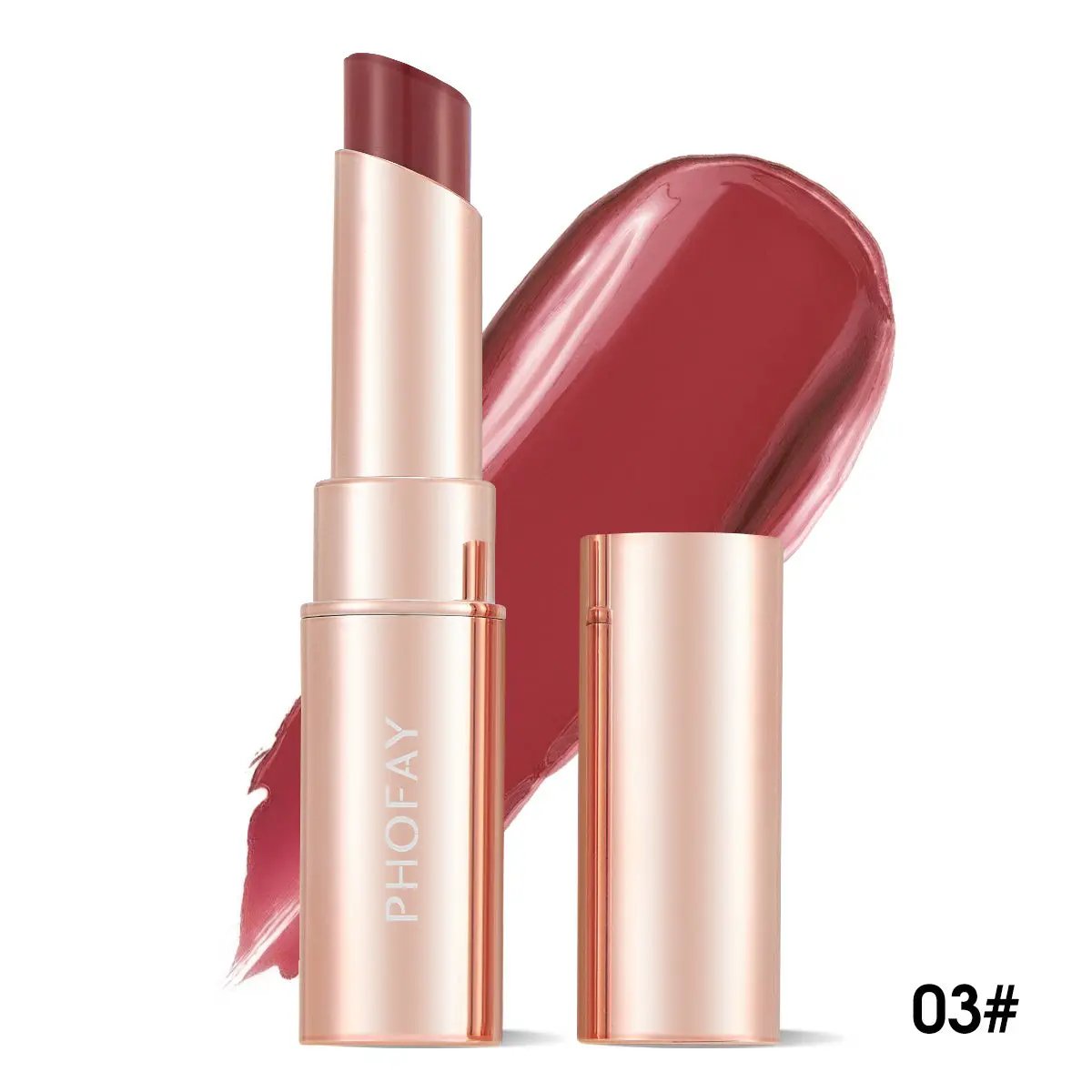 PHOFAY Moisturizing Lipstick, Hydrating, Long Lasting, Vibrant Color Everware Hub