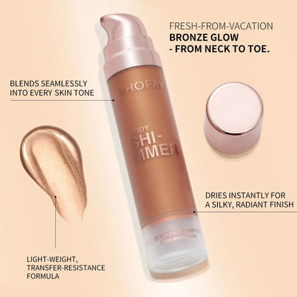 PHOFAY Body Shimmer Oil ,Subtle Glow & Nourishing Hydration Everware Hub